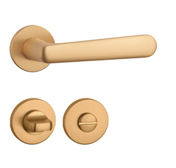 Klika na dveře AS - ARIA - R 5S OLS - Mosaz broušená