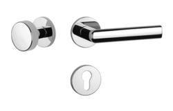 Klika na dveře AT - SILENA - R 7S OC - Chrom lesklý