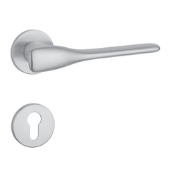 Klika na dveře AS - ORCHIDE - R 7S OCS - Chrom broušený