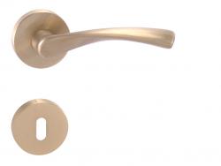 Klika na dveře FO - FAN - R OLS - Mosaz broušená