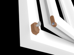 PD - Výsuvná západka s uzamykáním HNM.S - Hnědá matná světlá (RAL8003)