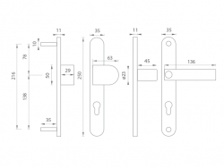 Zpevněné kování TI - MAGNUS - 3198 CP - Chrom perla (18)
