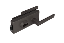 TI - ZÁMEK na sklo s klikou SONIA 4015 - PZ T - Titan (141)