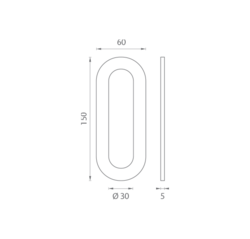 JNF - Mušle na sklo IN.16.562.A BN - Broušená nerez