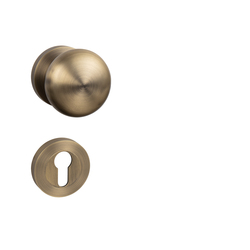 Koule na dveře MP - KOULE - R pevná OGS - Bronz česaný matný