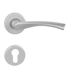 Klika na dveře BA - TORNADO - R F1 - Stříbrný elox