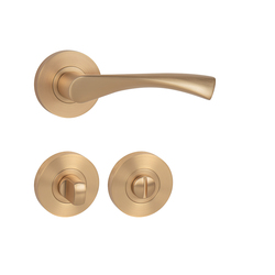 Klika na dveře MP - SPIRIT - R OLS - Mosaz broušená