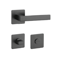 Klika na dveře SH - KVADRAT - HR 1760 3SM BS - Černá matná