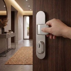 Bezpečnostní kování RC4 MPK - SECURO INOX S01 PLUS - SO M2 TARA BN - Broušená nerez