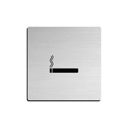 JNF - Piktogram "Kouření povoleno" IN.26.801 - 75 mm - nalepovací BN - Broušená nerez