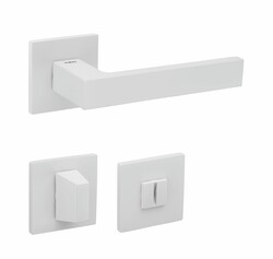 Klika na dveře TI - SQUARE - HR 2275Q 5S WS - Bílá matná (152)