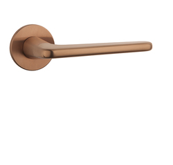 Klika na dveře AS - LIRA - R 5S CUM PVD - Měď matná PVD