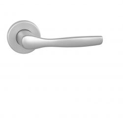 Klika na dveře BA - LUXOR - R F1 - Stříbrný elox