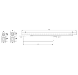 GZ - BOXER 3-6 Integrovaný samozavírač Stříbrná