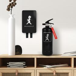 SN - HASICÍ DEKA Černá matná / stříbrný matný emblém