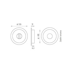 ATZ - Mušle kulatá WC 3975 - R BN - Broušená nerez