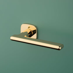 Klika na dveře AS - MARANTA - QR 7S OLV - Mosaz leštěná lakovaná