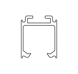 Komponenty k posuvným systémům SC - Profil hliník 100 LEGGERA MB, ART.0110 