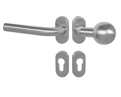 Klika na dveře MP - MONA - UOR BN - Broušená nerez