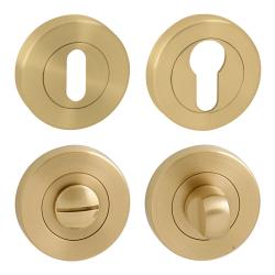 FO - rozeta - R DĚLENÁ OLS - Mosaz broušená