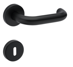 Klika na dveře TI - COSLAN - R AP 2000 BS - Černá matná (153)