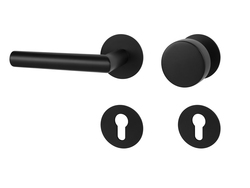 Klika na dveře MP - FAVORIT 22 - R 3SM BS - Černá matná