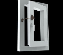 PD - Lankový zámek na okno s uzamykáním HNM.T - Hnědá matná tmavá (RAL8016)