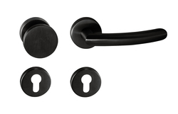 Klika na dveře TI - NERO - R 2233 BS - Černá matná (153)