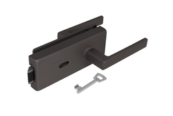 TI - ZÁMEK na sklo s klikou SONIA 4025 - BB T - Titan (141)