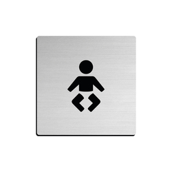 JNF - Piktogram "Přebalovací pult" IN.26.207 - 75 mm - nalepovací BN - Broušená nerez