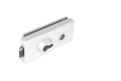 TI - Zámek na skleněné dveře WS - Bílá matná (152)