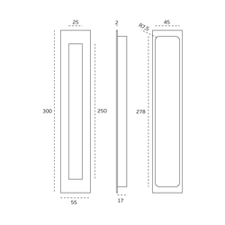 JNF - Mušle IN.16.416 OLS - Mosaz broušená