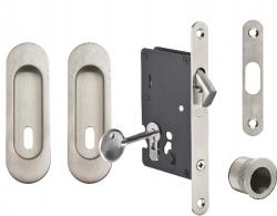 JNF - Set na posuvné dveře - BB / D - R BN - Broušená nerez