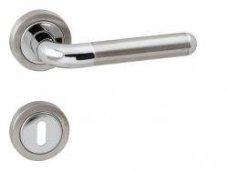 Klika na dveře WB - DACAPO 005 - R EPR OC/BN - Chrom lesklý / broušená nerez