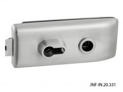 JNF - E Kování na skleněné dveře BN - Broušená nerez