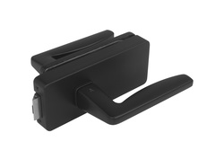 MP - UNIQUE R8 - ZÁMEK na sklo s klikou ERBA - bez otvoru přední BS - Černá matná