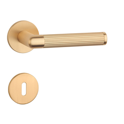 Klika na dveře AS - LOBELIA - R 5S OLS - Mosaz broušená