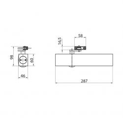 GZ - TS 4000 ramínkový samozavírač Hnědá