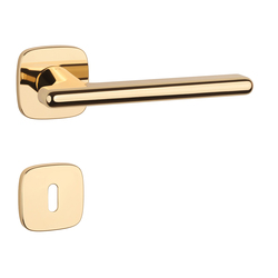 Klika na dveře AS - MARANTA - QR 7S OLV - Mosaz leštěná lakovaná