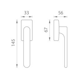 Klika na eurookno CB - DK - MOOD ONEQ - HR Hnědá matná (C02)