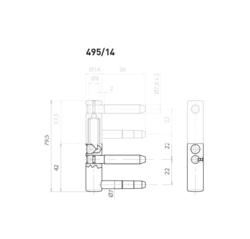 OV - Pant nastavitelný spodní 495/14 Bílý pozink