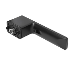 Klika na dveře s uzamykáním MPK - GRANDERA SWITCH LOCK - RT BS - Černá matná