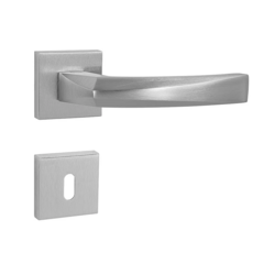 Klika na dveře FO - CRYSTAL - HR OCS - Chrom broušený