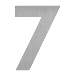 LR - Domovní číslice "7" - 120 mm BN - Broušená nerez
