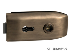 CT - 6000 Kování na skleněné dveře OGS - Bronz česaný matný