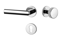 Klika na dveře AT - SILENA - R 7S OC - Chrom lesklý