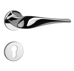 Klika na dveře AS - PETUNIA - R 5S OC - Chrom lesklý