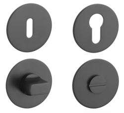 Rozeta ke klice SH - ROZETA - R 3SM BS - Černá matná