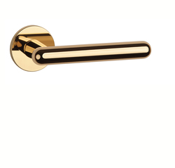 Klika na dveře AS - ASTERIA - R 5S OLV - Mosaz leštěná lakovaná