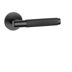 Klika na dveře AT - MOLINIA - R 7S BS - Černá matná